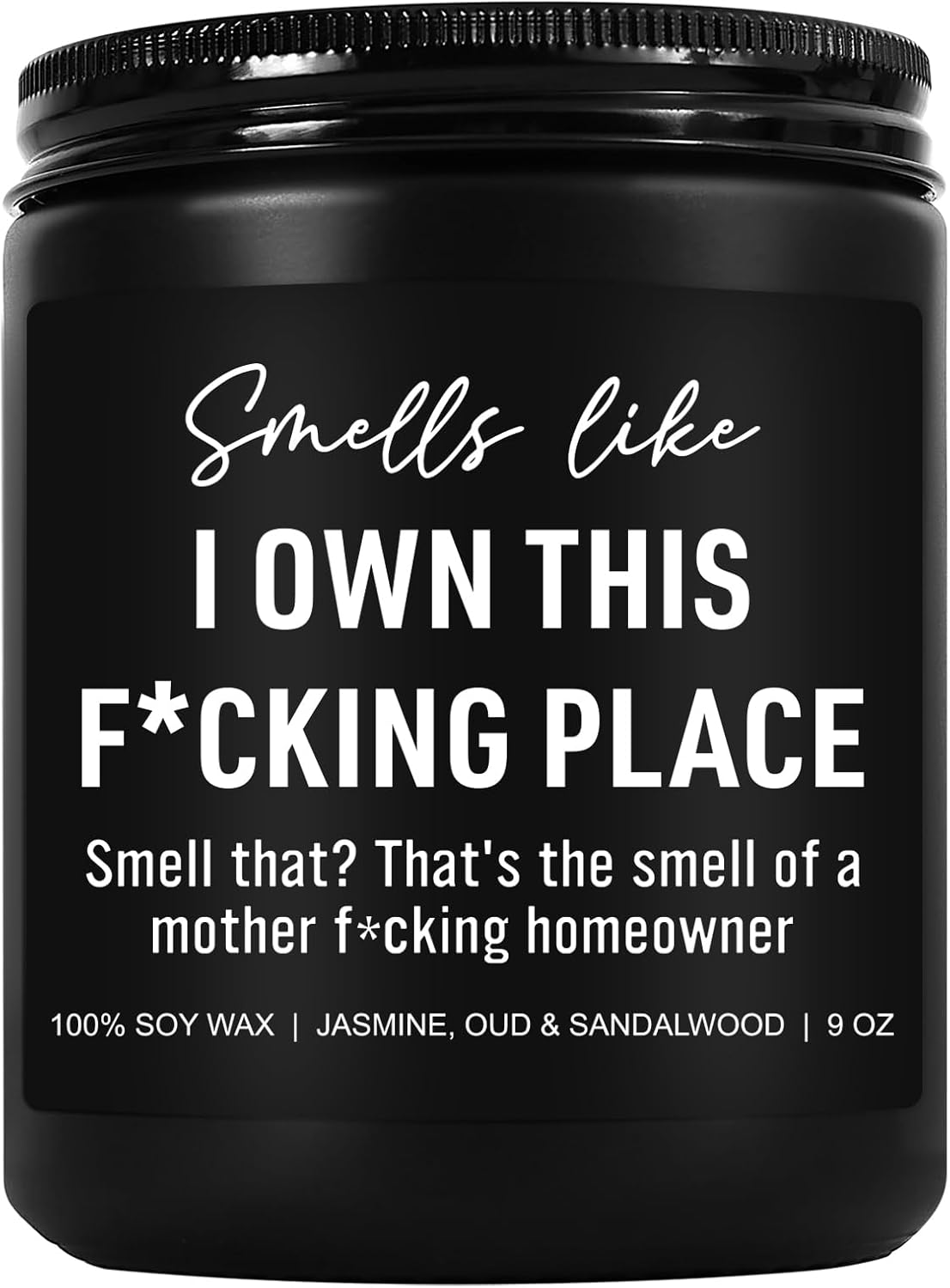 Funny Scented Candle, House Warming Gifts New Home, Housewarming Gifts for Women, Men, Couple, New Homeowner - First Apartment Essentials - Closing Presents for Home Buyers - 9 oz