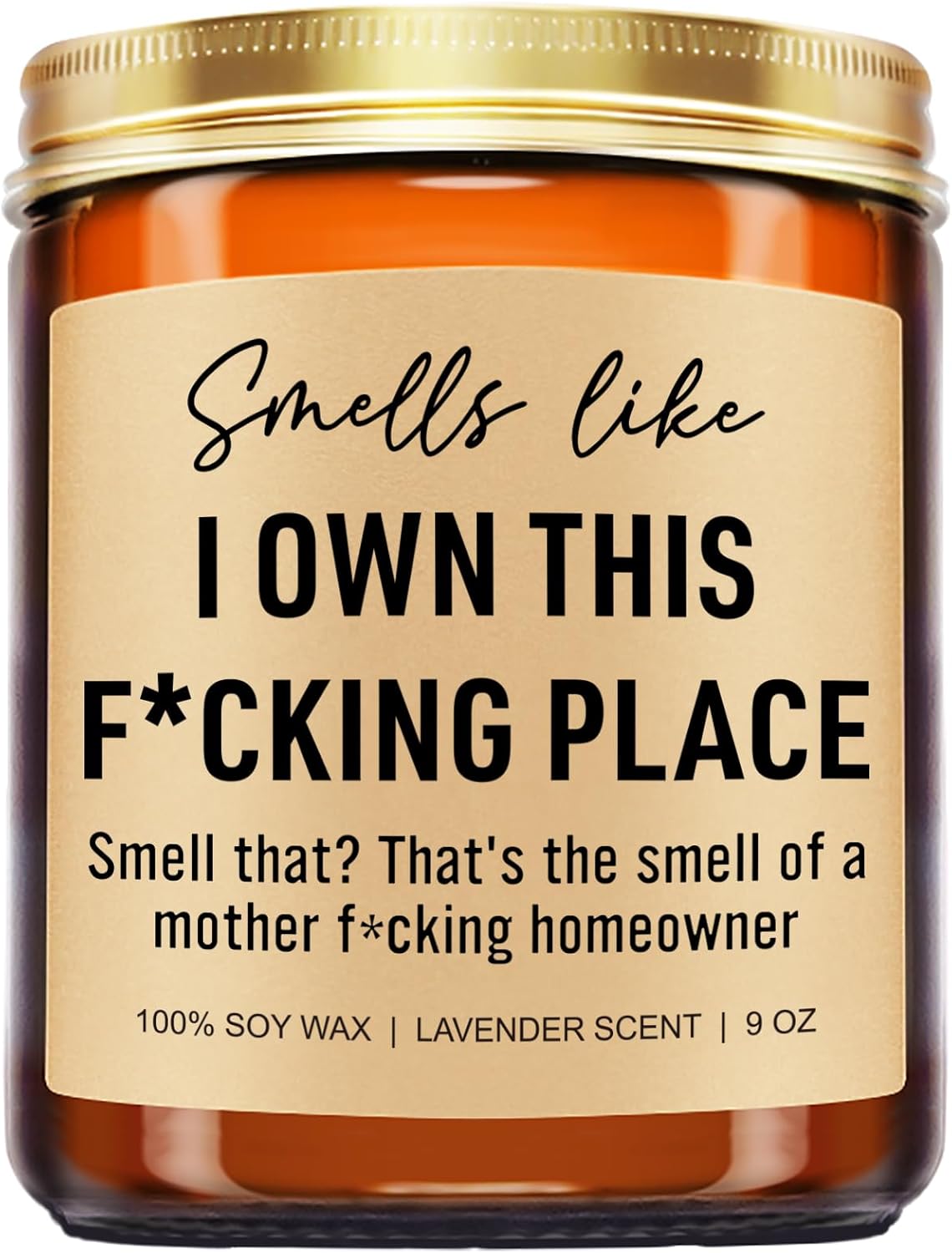 Funny Scented Candle, House Warming Gifts New Home, Housewarming Gifts for Women, Men, Couple, New Homeowner - First Apartment Essentials - Closing Presents for Home Buyers - 9 oz